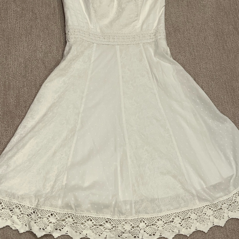 White Strapless Dress by Black House White Markey
